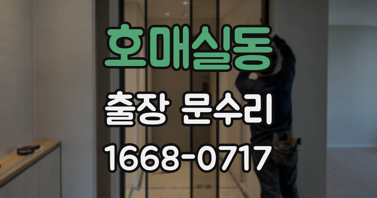 호매실동 출장 문수리