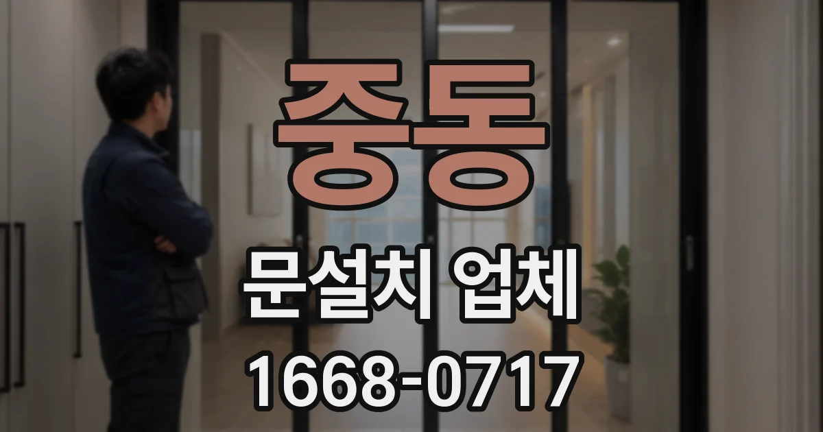 중동 문설치 업체