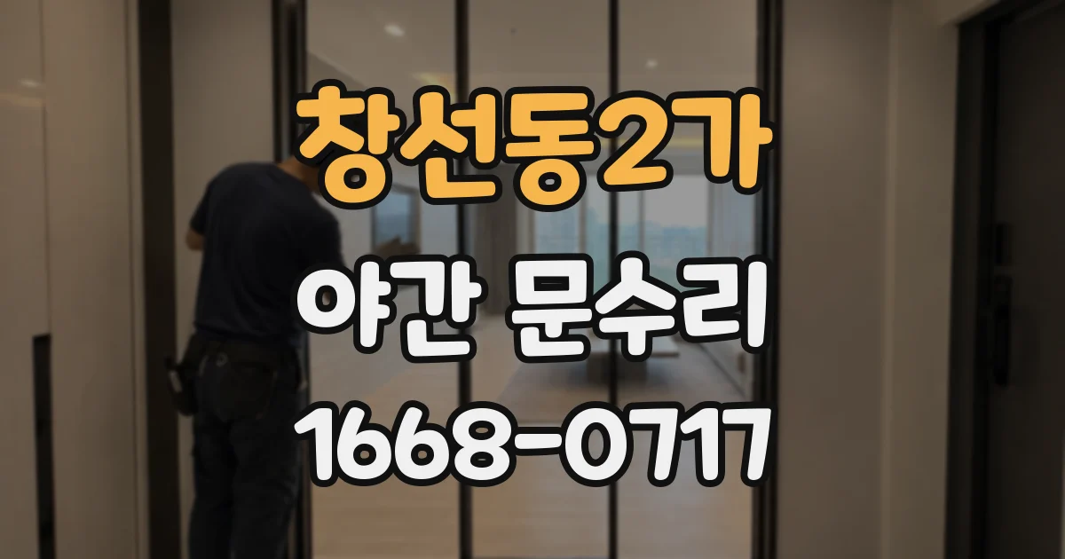 창선동2가 야간 문수리