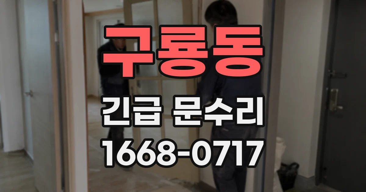 구룡동 긴급 문수리
