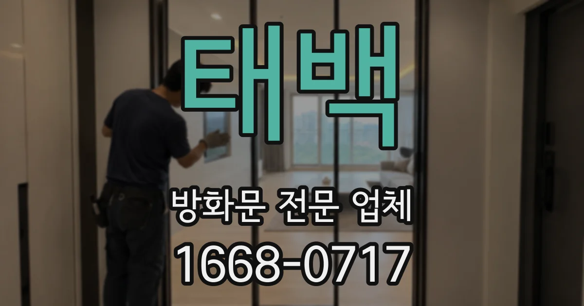 태백 방화문 전문 업체