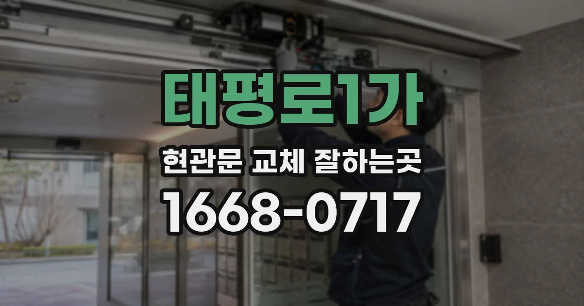 태평로1가 현관문 교체 잘하는곳