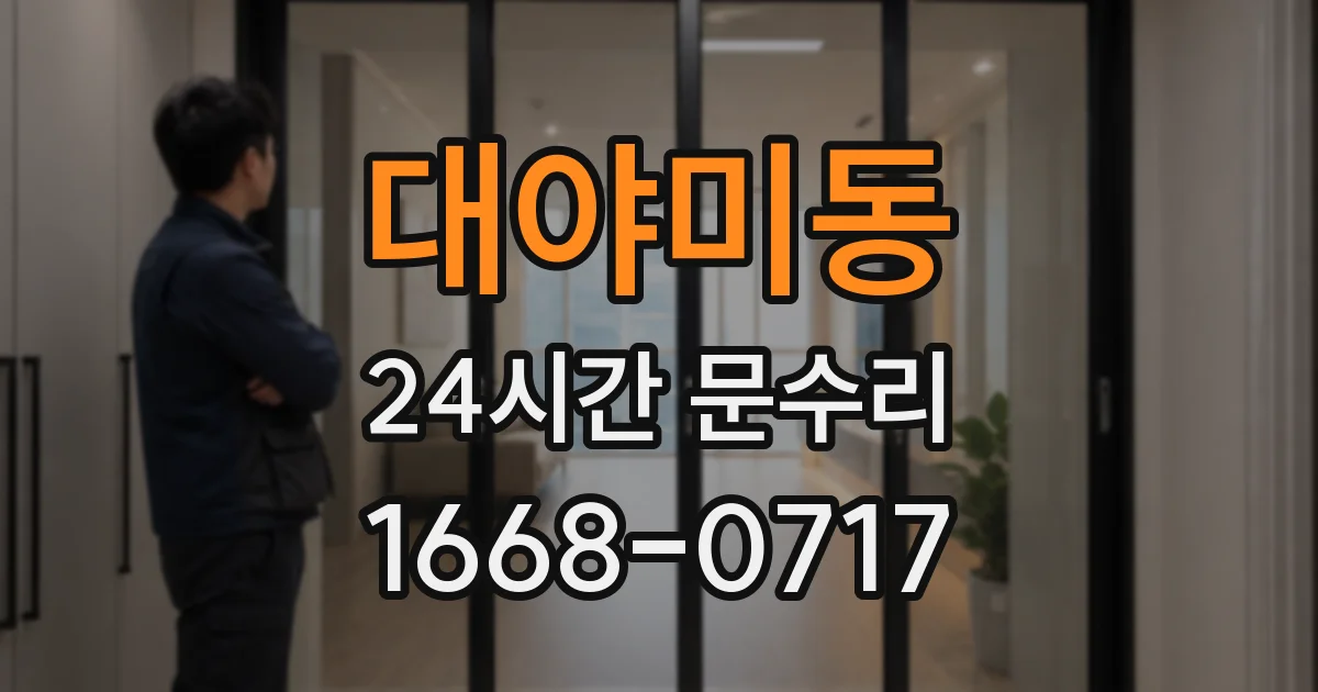 대야미동 24시간 문수리