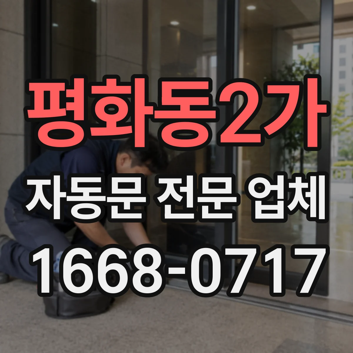 평화동2가 자동문 전문 업체