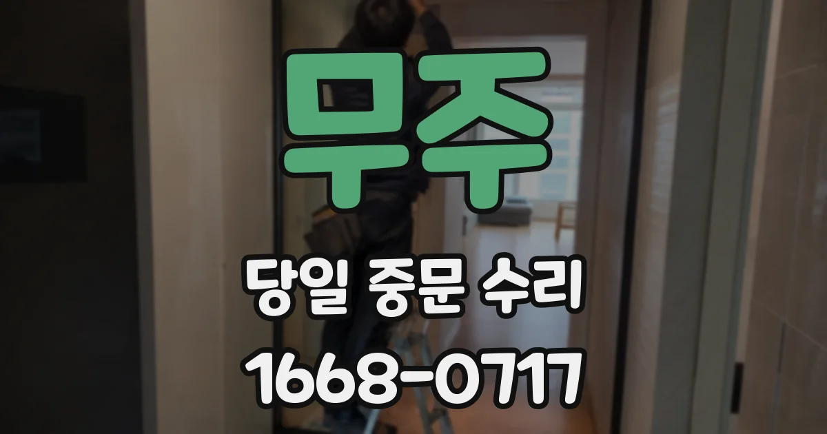 무주 당일 중문 수리