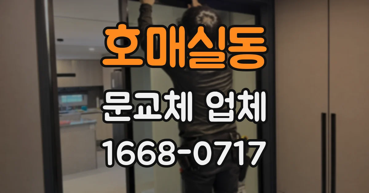호매실동 문교체 업체