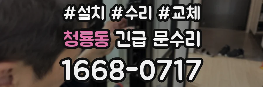 청룡동 긴급 문수리