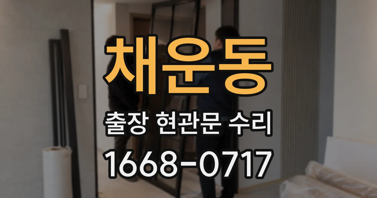 채운동 출장 현관문 수리