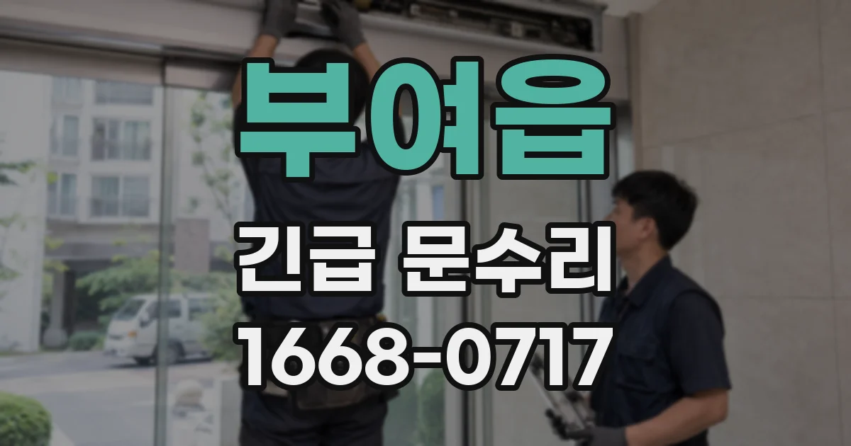 부여읍 긴급 문수리