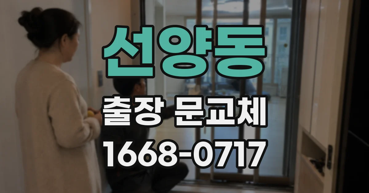 선양동 출장 문교체
