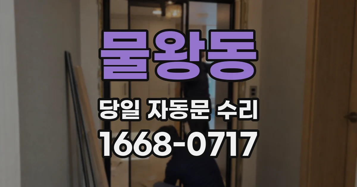 물왕동 당일 자동문 수리