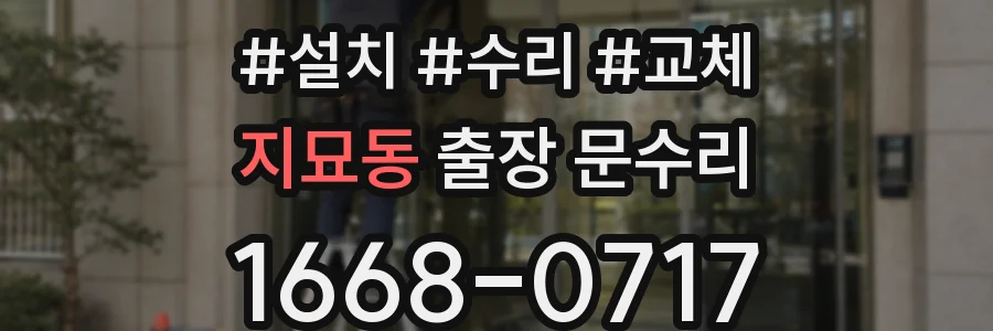 지묘동 출장 문수리