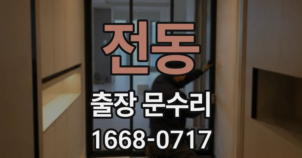 전동 출장 문수리
