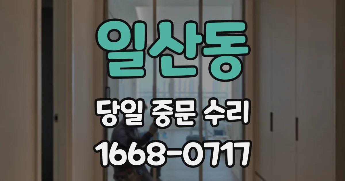 일산동 당일 중문 수리