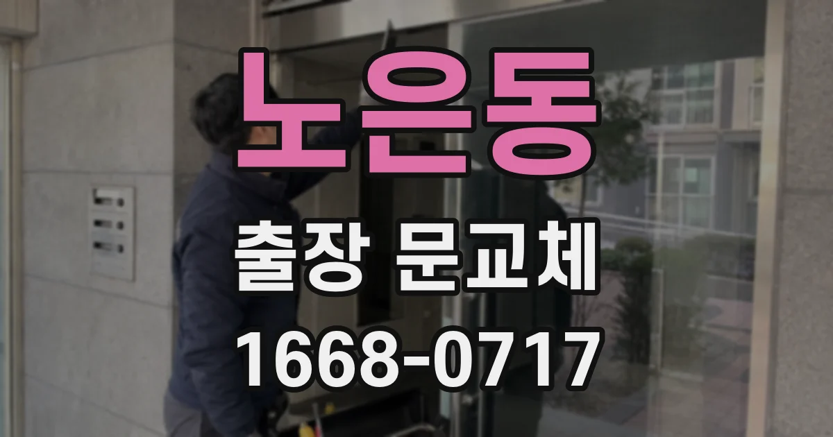 노은동 출장 문교체