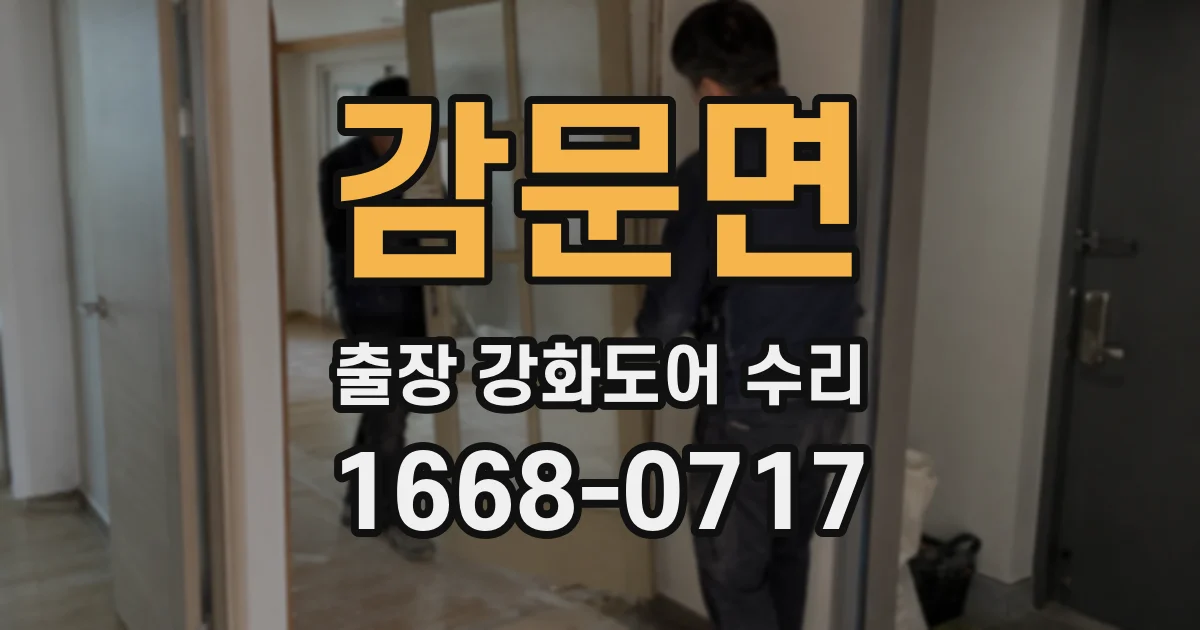 감문면 출장 강화도어 수리