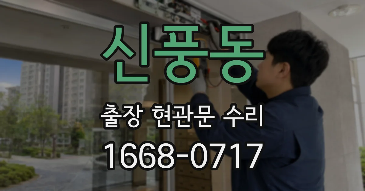 신풍동 출장 현관문 수리