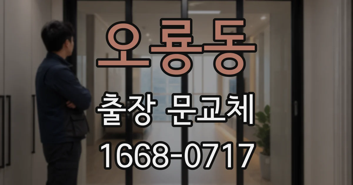 오룡동 출장 문교체