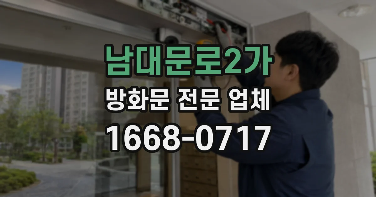남대문로2가 방화문 전문 업체
