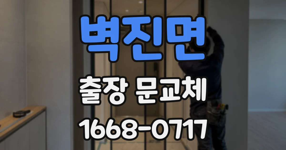 벽진면 출장 문교체