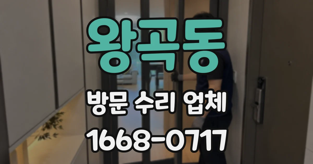 왕곡동 방문 수리 업체