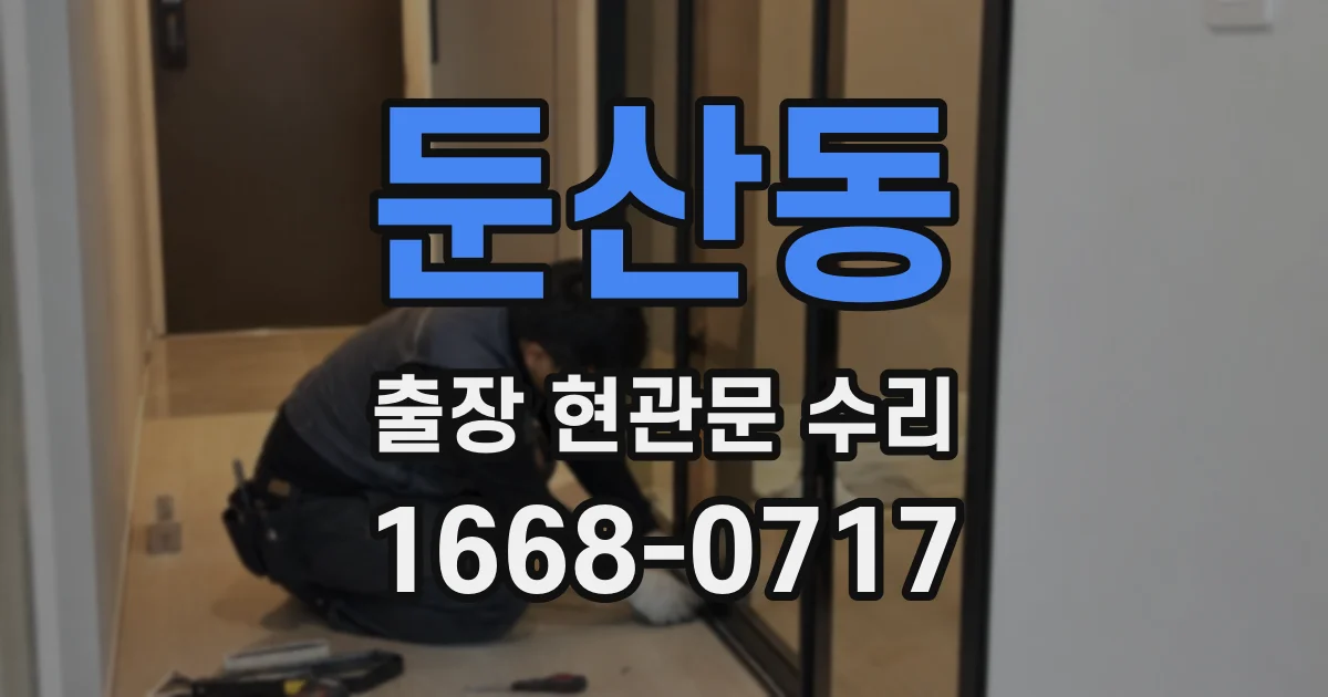 둔산동 출장 현관문 수리