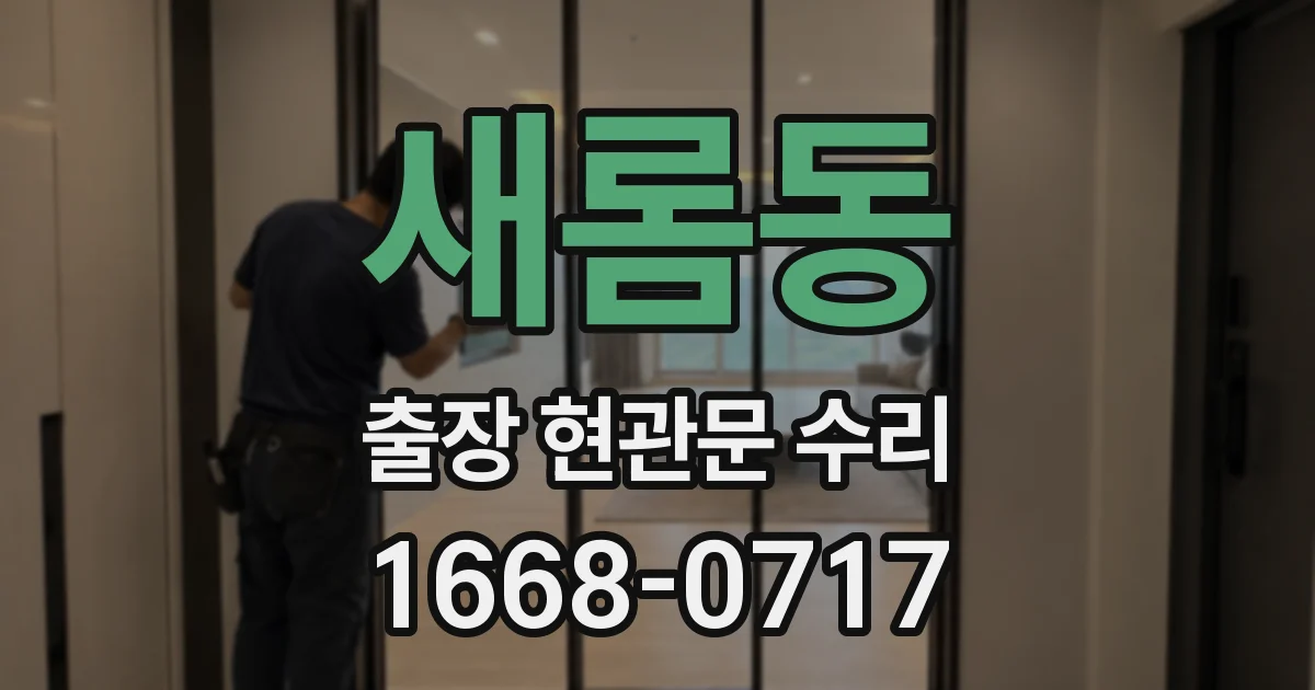 새롬동 출장 현관문 수리