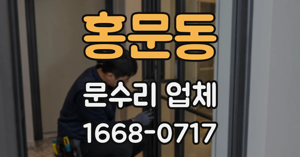 홍문동 문수리 업체