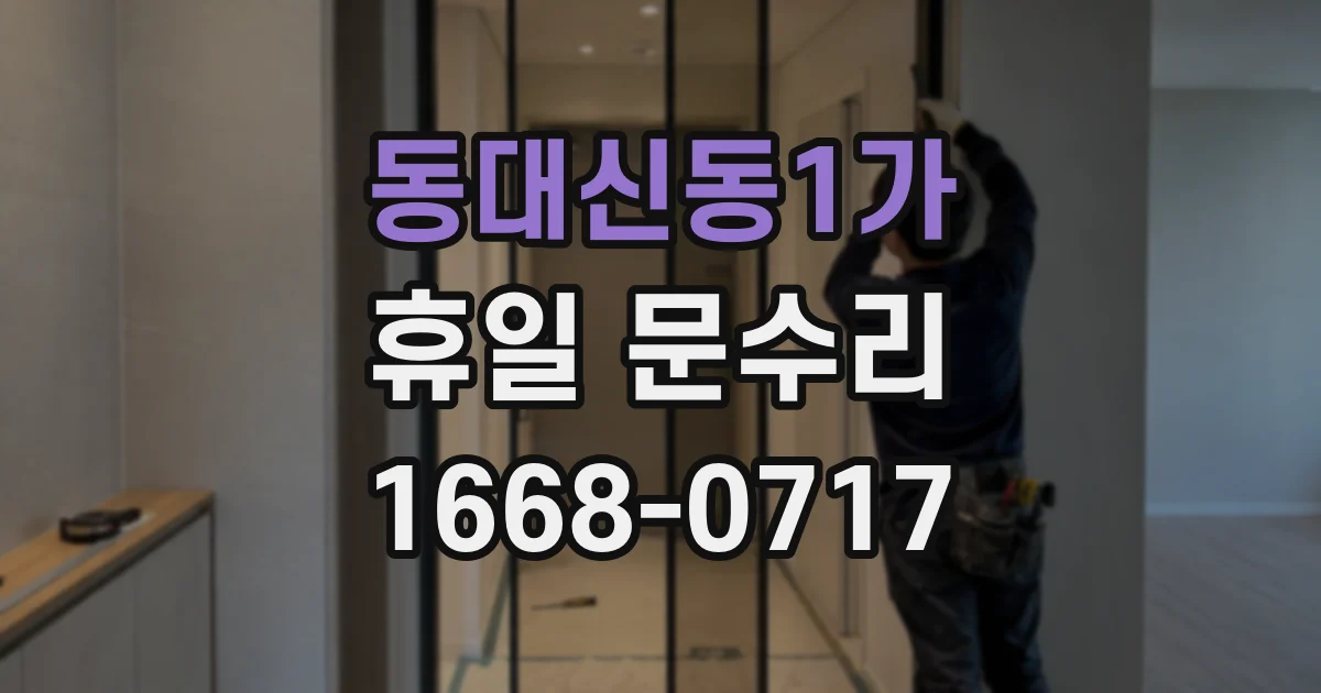 동대신동1가 휴일 문수리