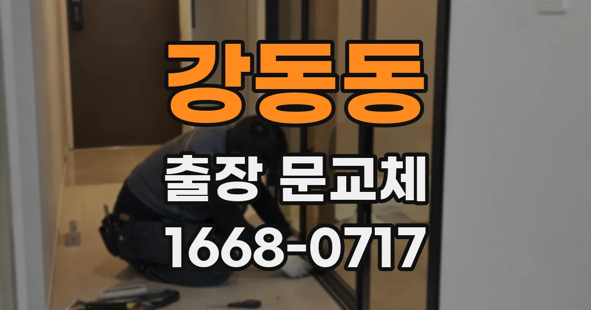 강동동 출장 문교체