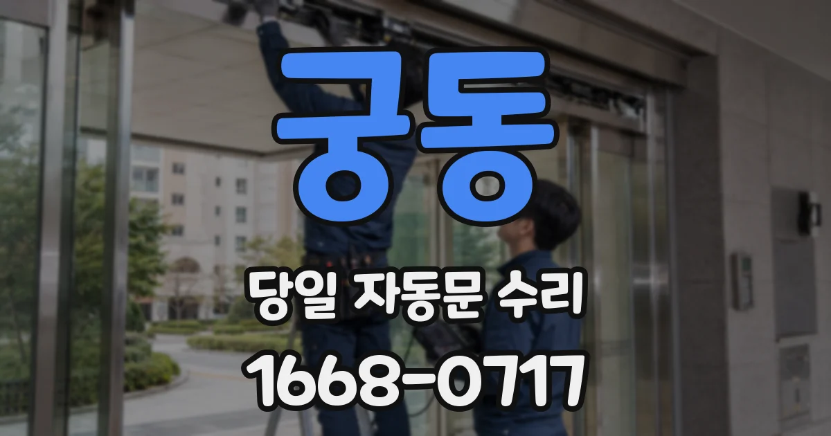 궁동 당일 자동문 수리