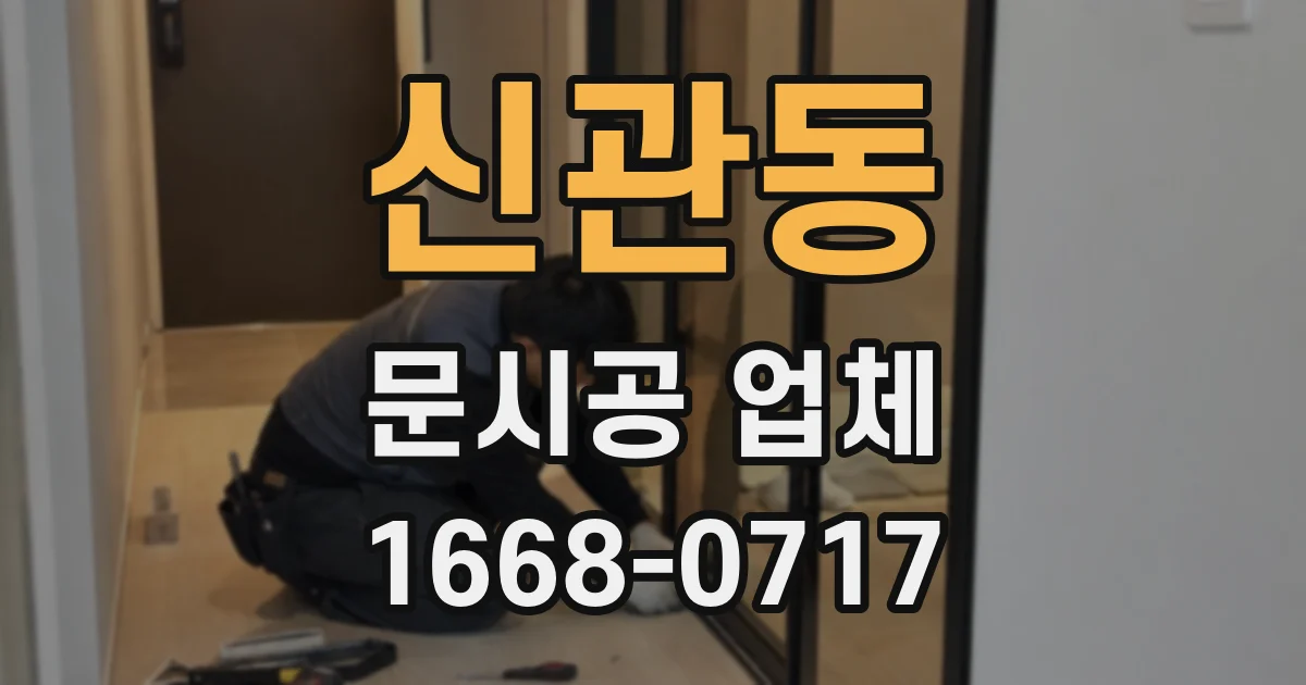 신관동 문시공 업체