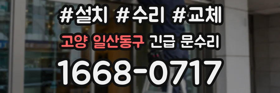 고양 일산동구 긴급 문수리
