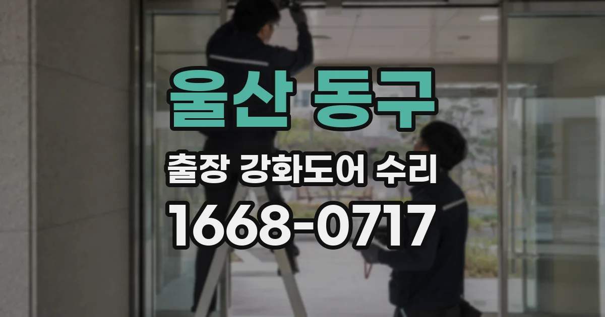 울산 동구 출장 강화도어 수리