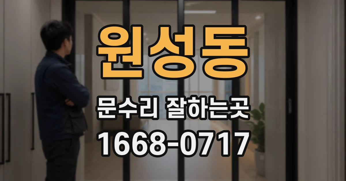 원성동 문수리 잘하는곳
