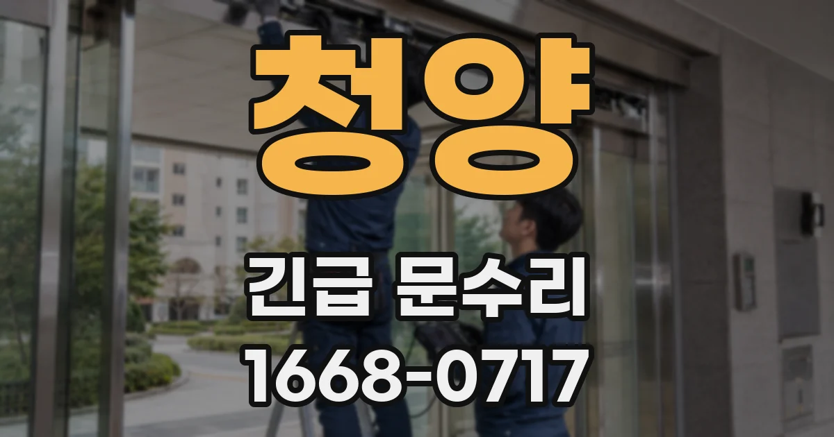 청양 긴급 문수리