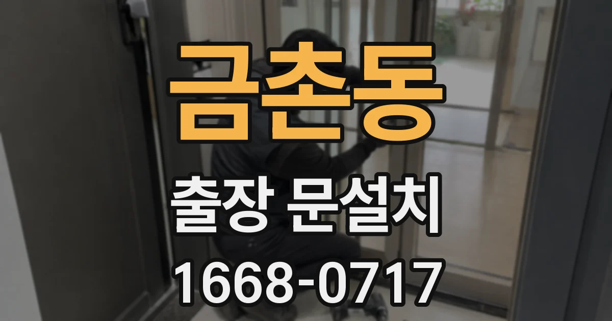 금촌동 출장 문설치
