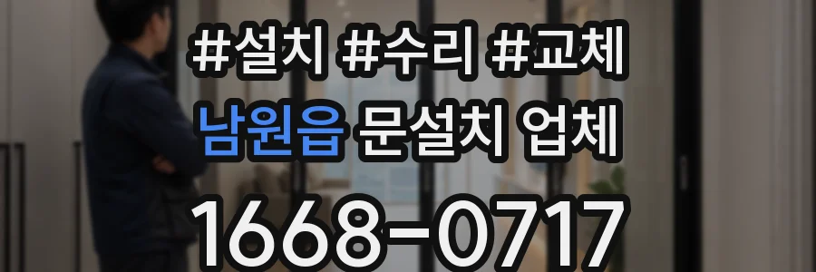 남원읍 문설치 업체