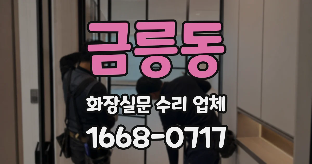 금릉동 화장실문 수리 업체