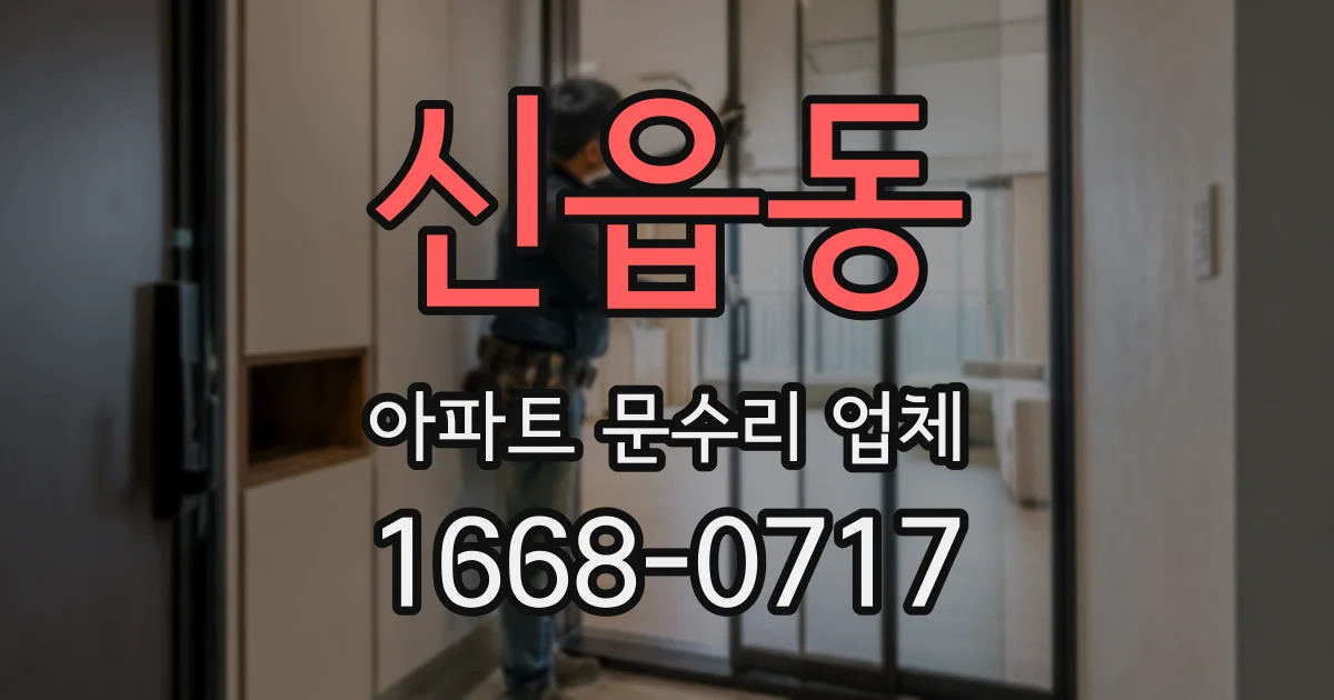 신읍동 아파트 문수리 업체