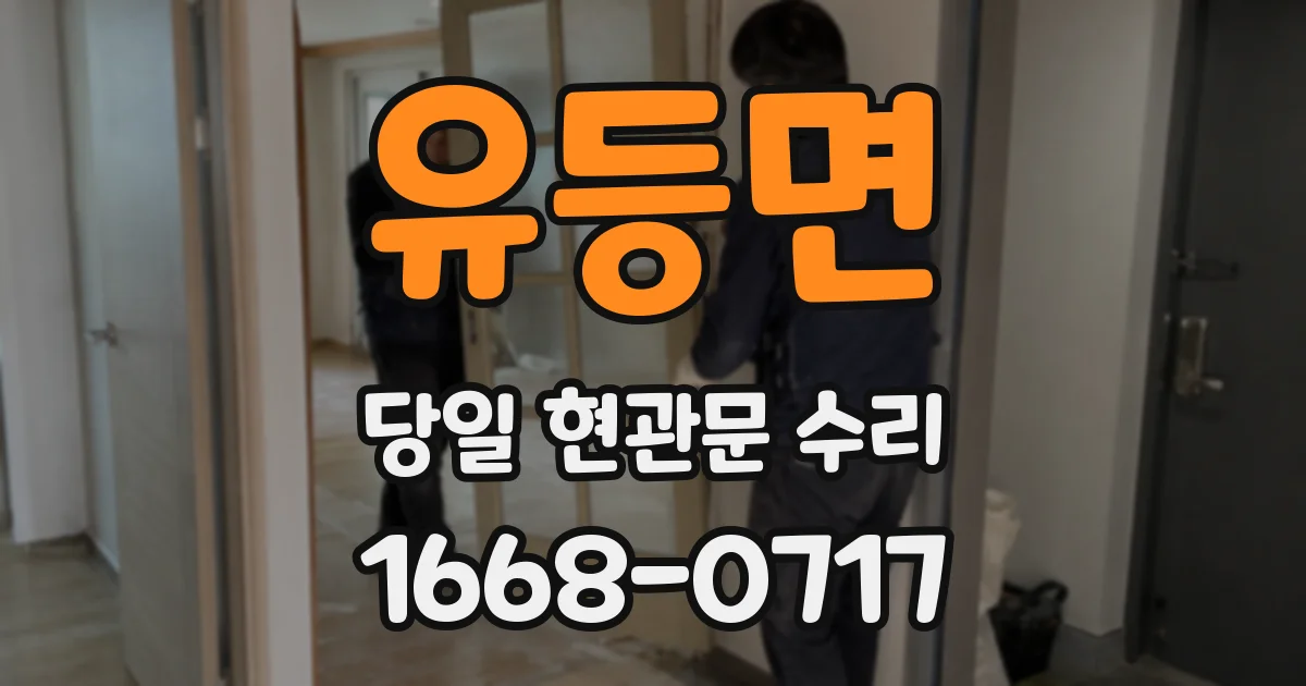 유등면 당일 현관문 수리