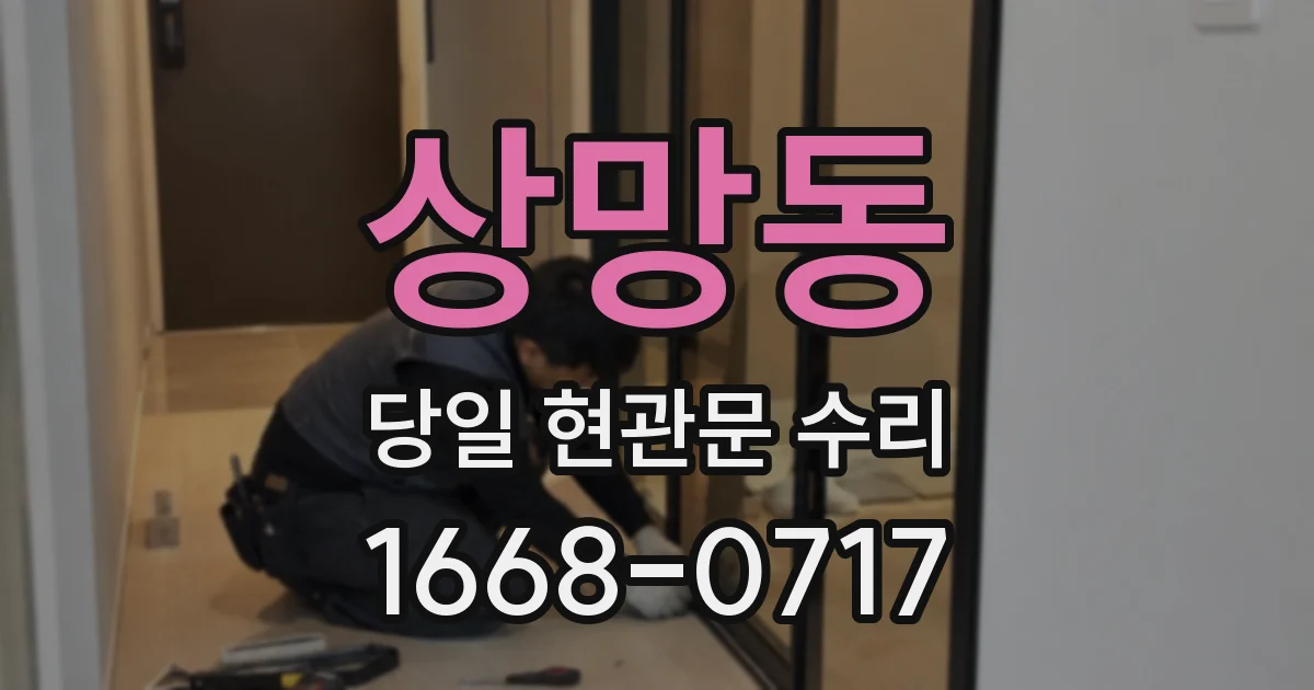 상망동 당일 현관문 수리