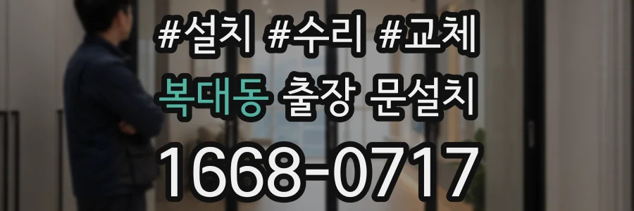 복대동 출장 문설치