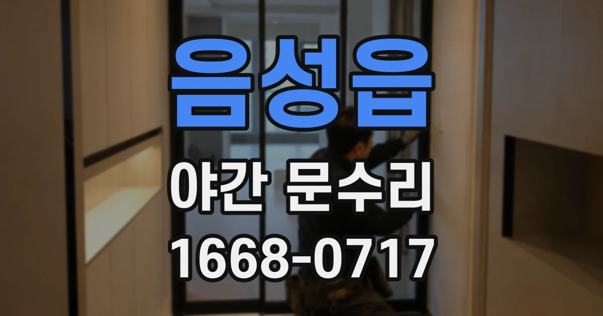 음성읍 야간 문수리