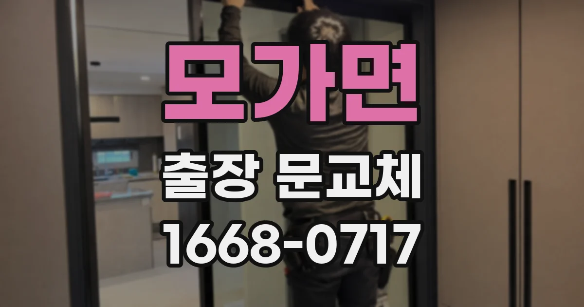 모가면 출장 문교체