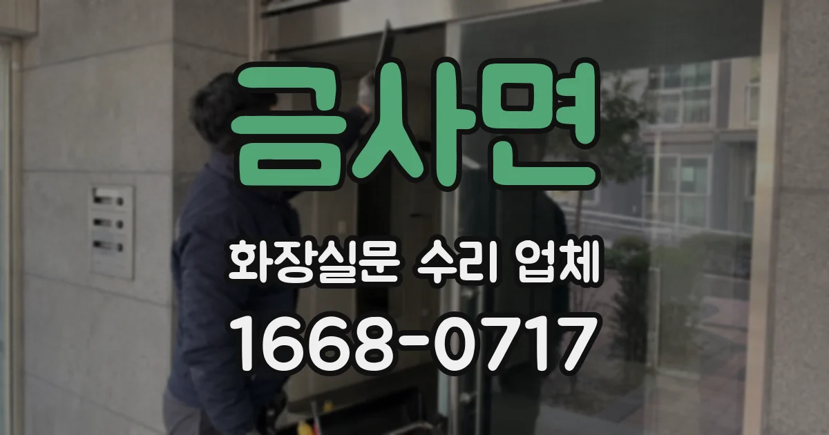 금사면 화장실문 수리 업체