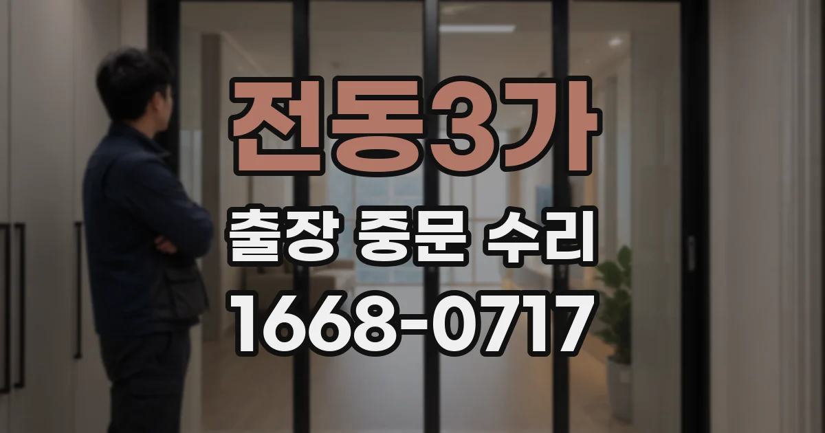 전동3가 출장 중문 수리
