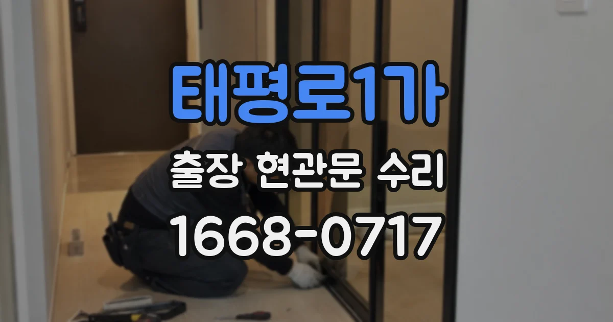 태평로1가 출장 현관문 수리