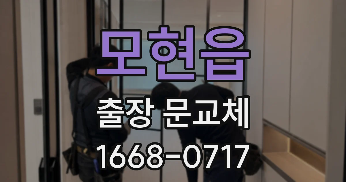 모현읍 출장 문교체