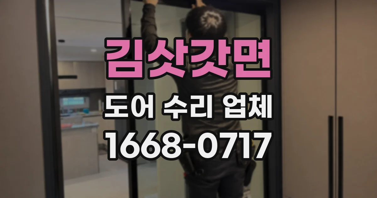 김삿갓면 도어 수리 업체